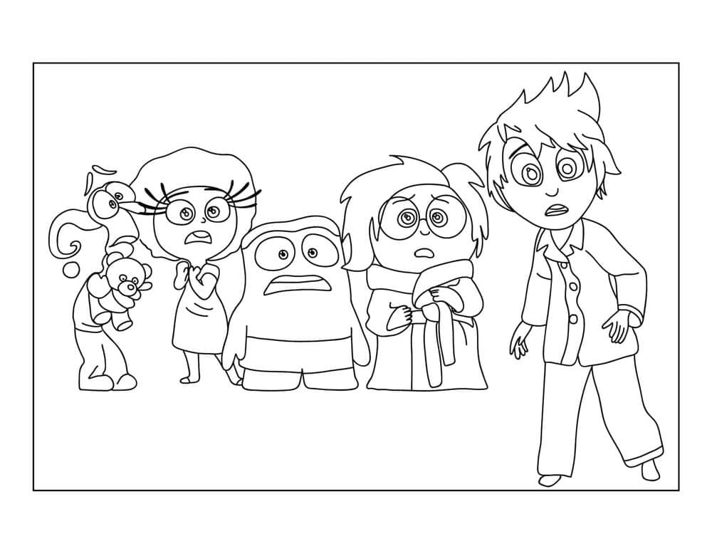Inside Out 2 Animato da colorare