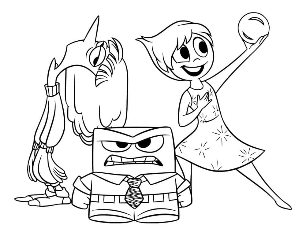 Inside Out 2 da Cartone Animato da colorare