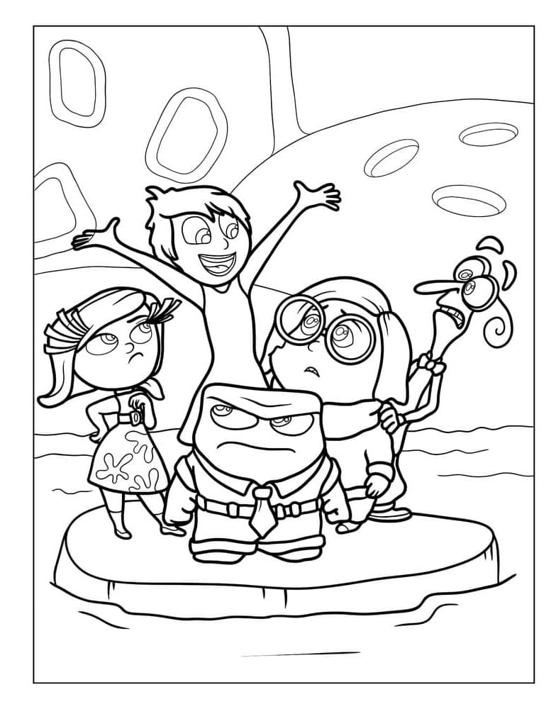 Inside Out 2 di Pixar da colorare