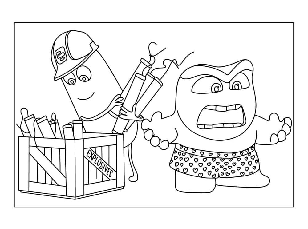 Inside Out 2 in Disney da colorare