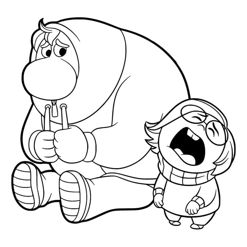 Inside Out 2 per Bambini di 1 Anno da colorare