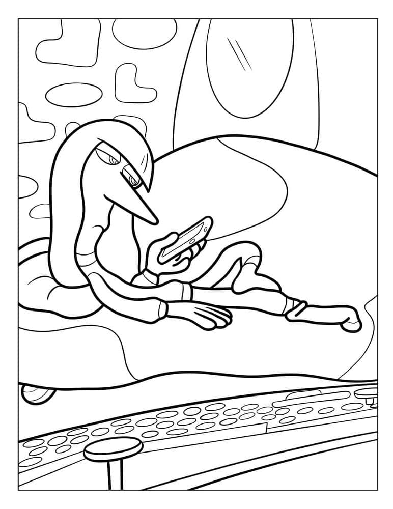 Inside Out 2 per Bambini di 4 Anni da colorare