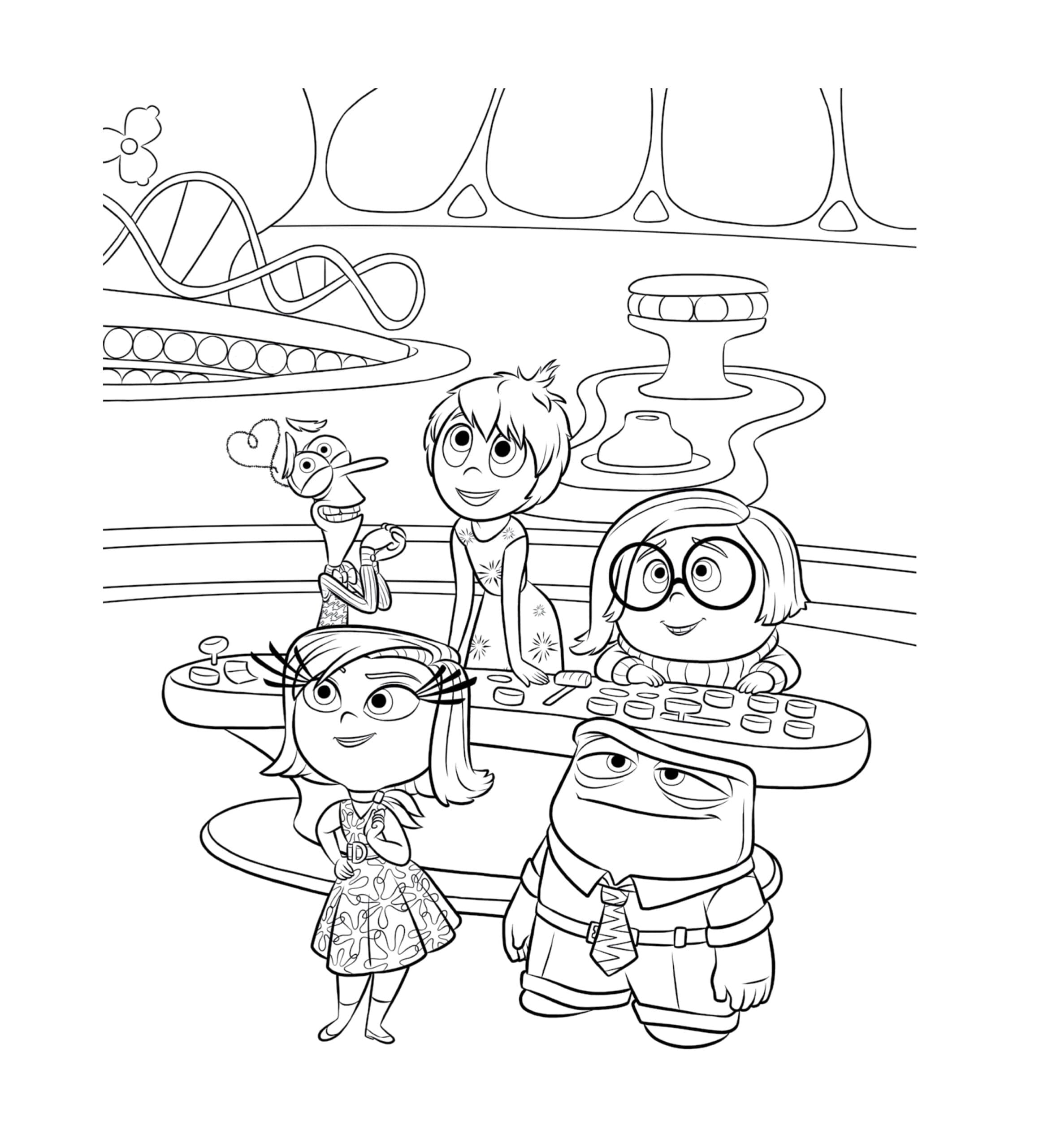 Inside Out Gratuito da Stampare da colorare