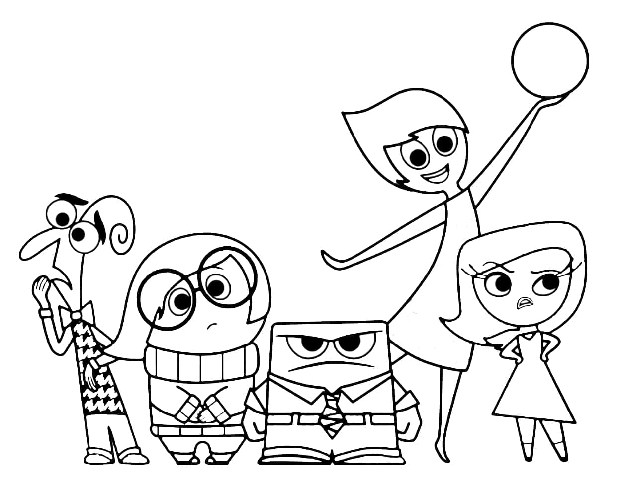 Inside Out 2 da colorare