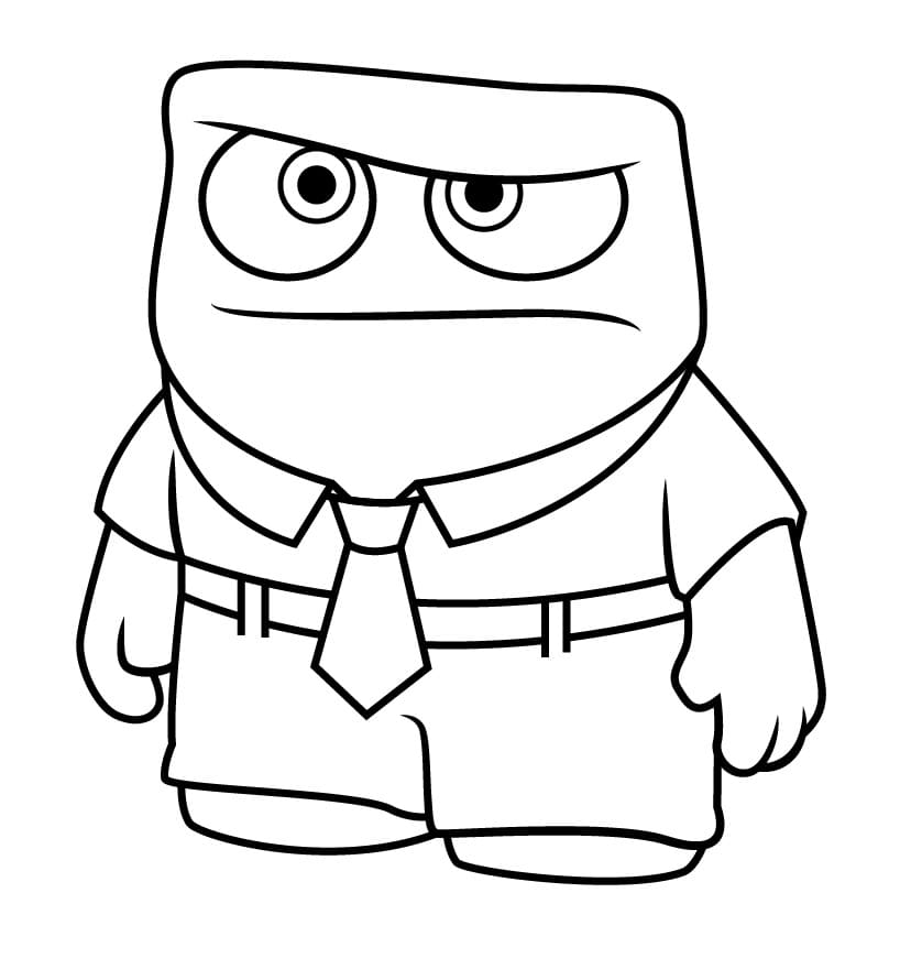 Inside Out per Bambini di 3 Anni da colorare