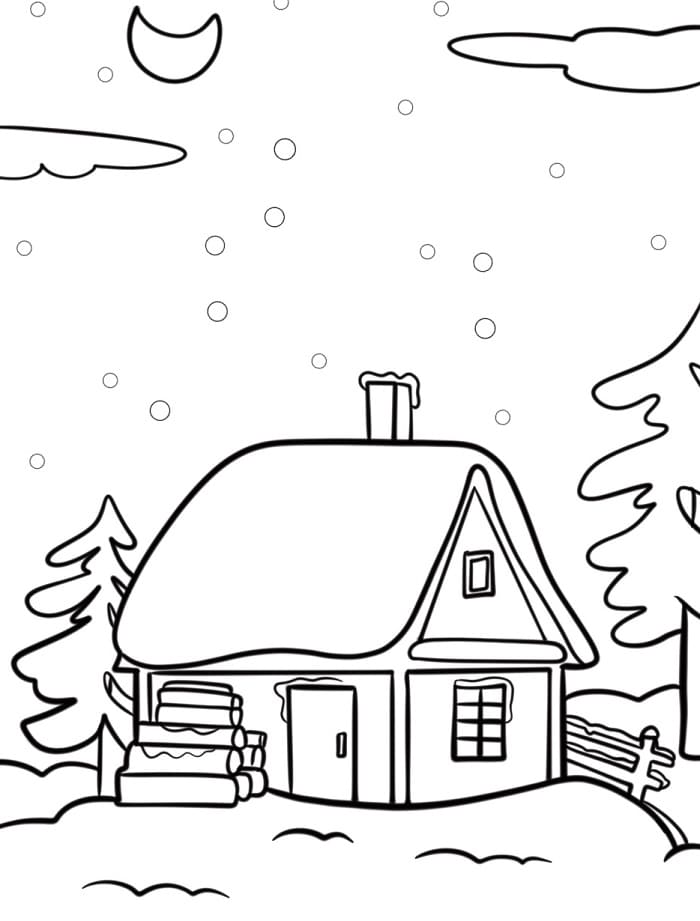 Inverno Bellissimo da colorare