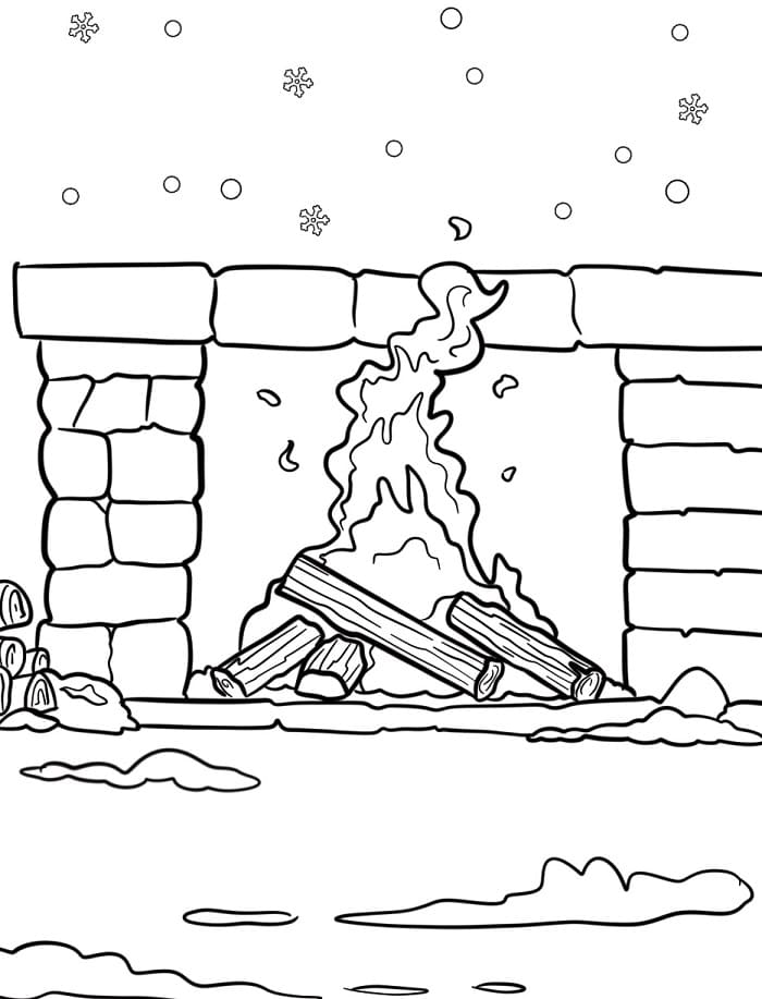 Inverno Fantastico da colorare