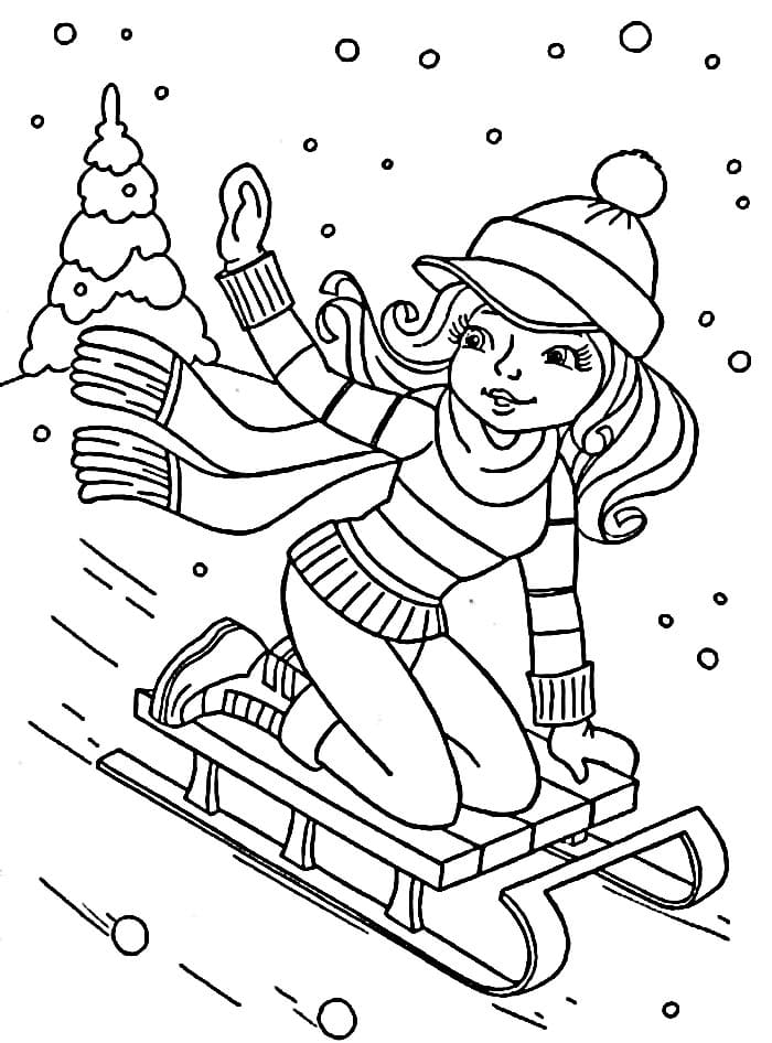 Inverno Freddo da colorare