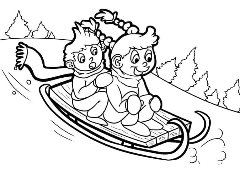 Inverno Libero Stampabile da colorare