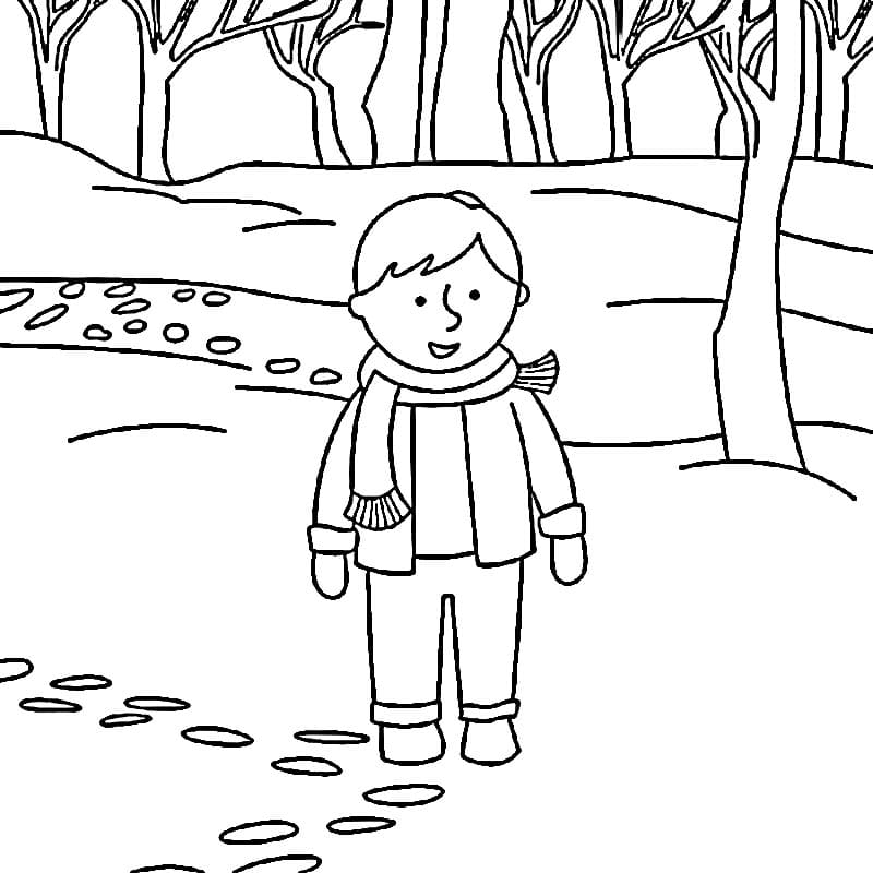 Inverno Libero da colorare