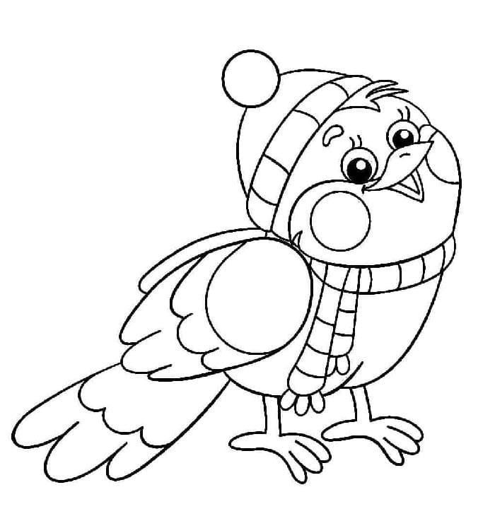 Inverno Stampabile per Bambini da colorare