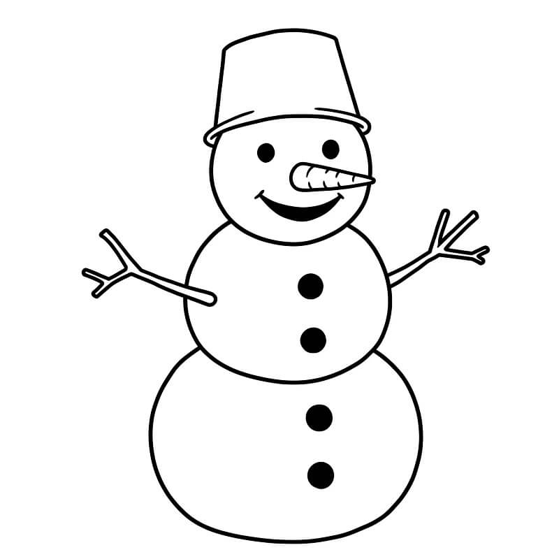 Inverno per Bambini di 2 Anni da colorare