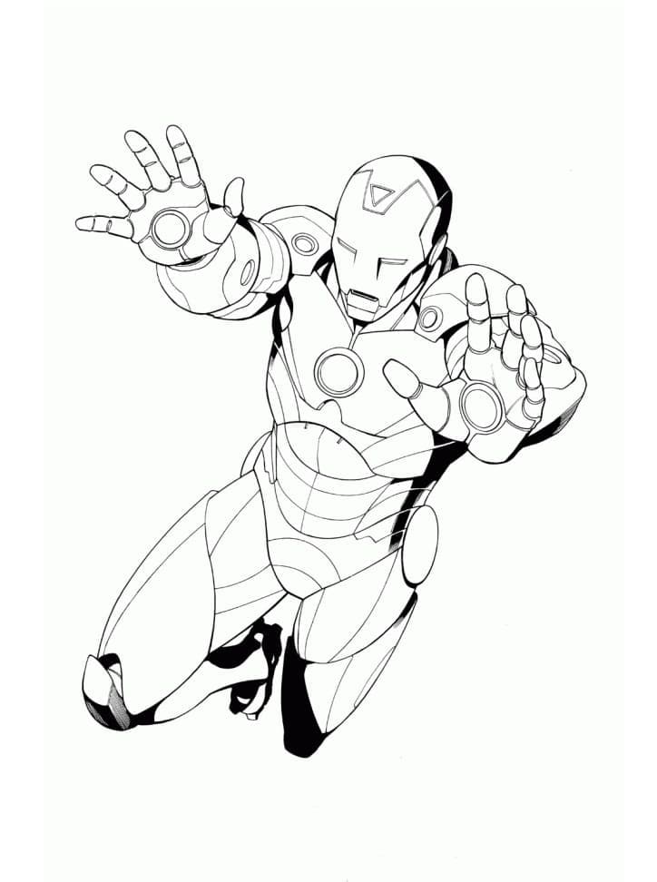 Iron Man Cartone da colorare