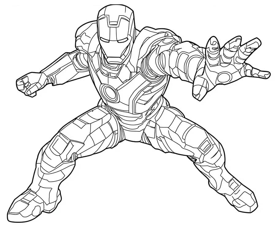 Iron Man Gratis per Bambini da colorare