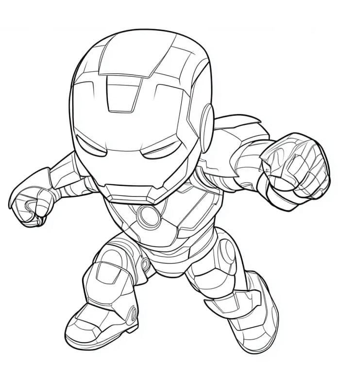 Iron Man Gratuito da colorare