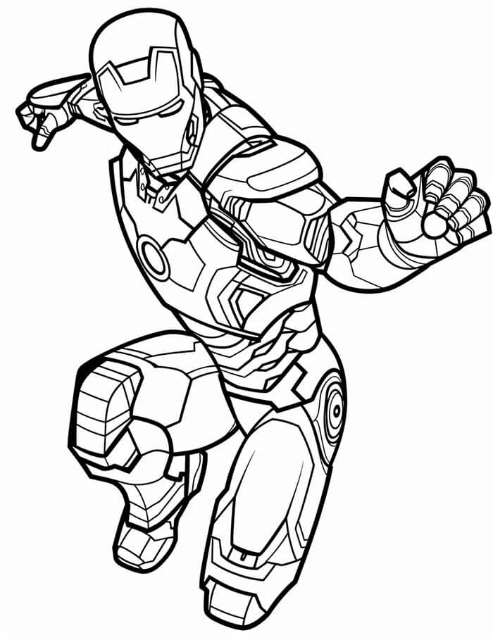 Iron Man da colorare