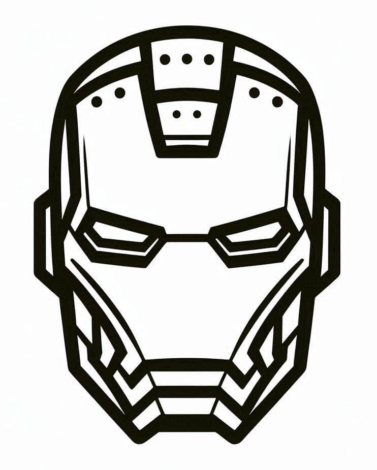 Iron Man per Bambini di 6 Anni da colorare
