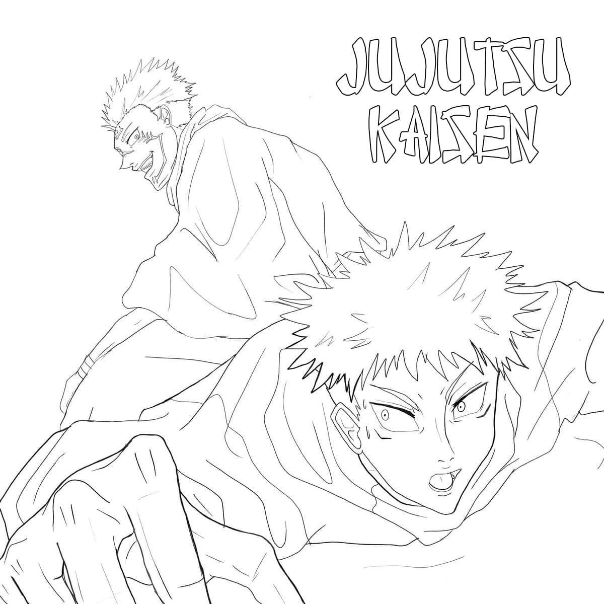 Jujutsu Kaisen Anime da colorare