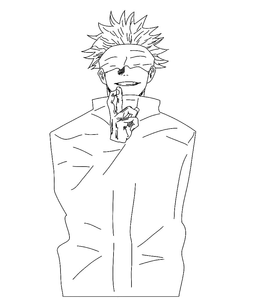 Jujutsu Kaisen Gojo da colorare
