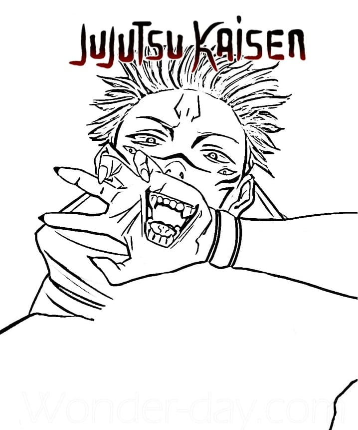 Jujutsu Kaisen Immagine Libera da colorare