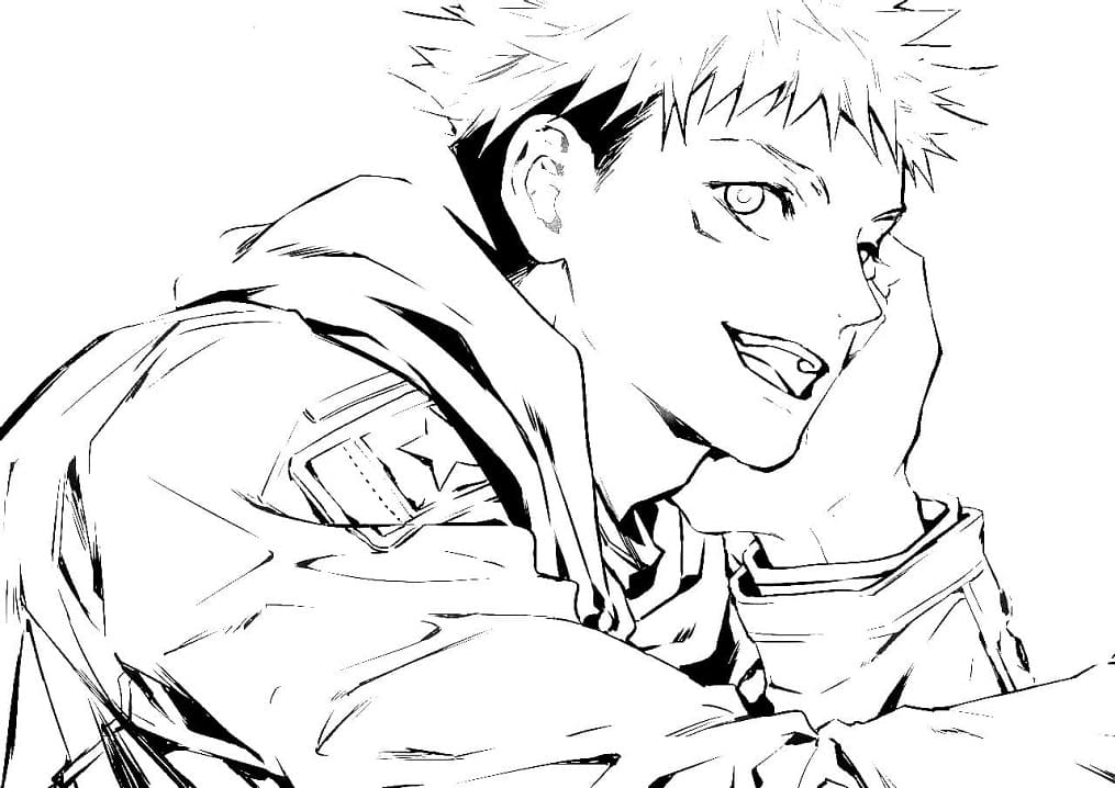 Jujutsu Kaisen Yuji da colorare