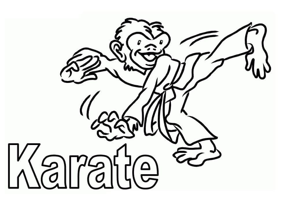 Karate Straordinario da colorare