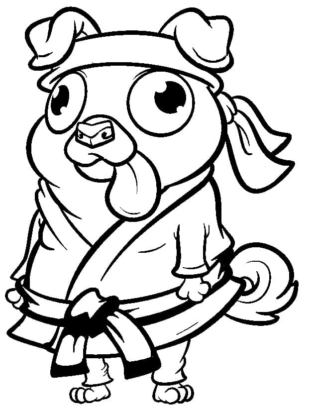 Karate per Bambini di 2 Anni da colorare