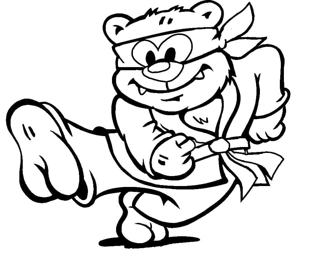 Karate per Bambini di 5 Anni da colorare