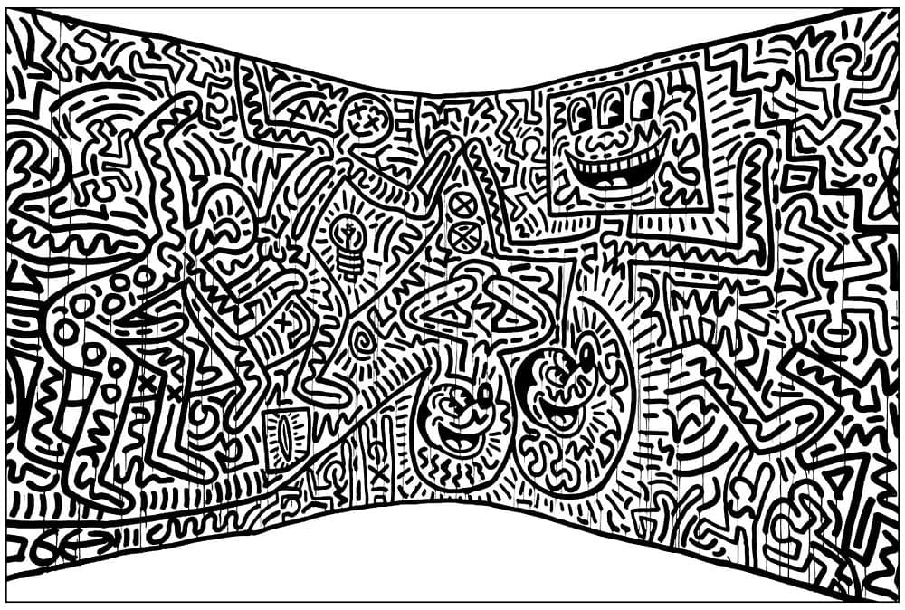 Keith Haring Grazioso da colorare