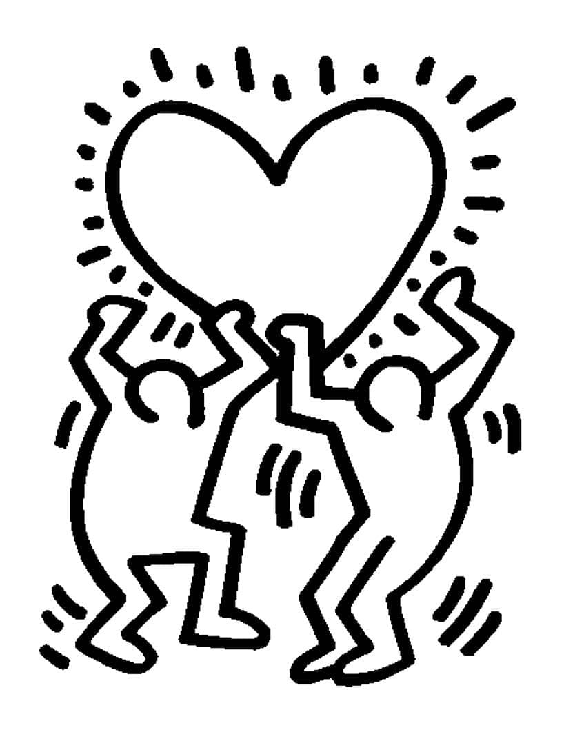 Keith Haring per Gratis da colorare