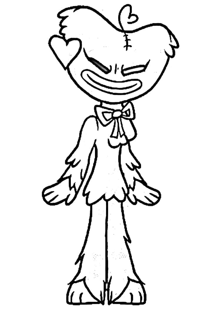 Kissy Missy Poppy Playtime da colorare