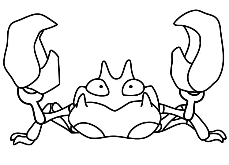 Krabby Pokemon da colorare