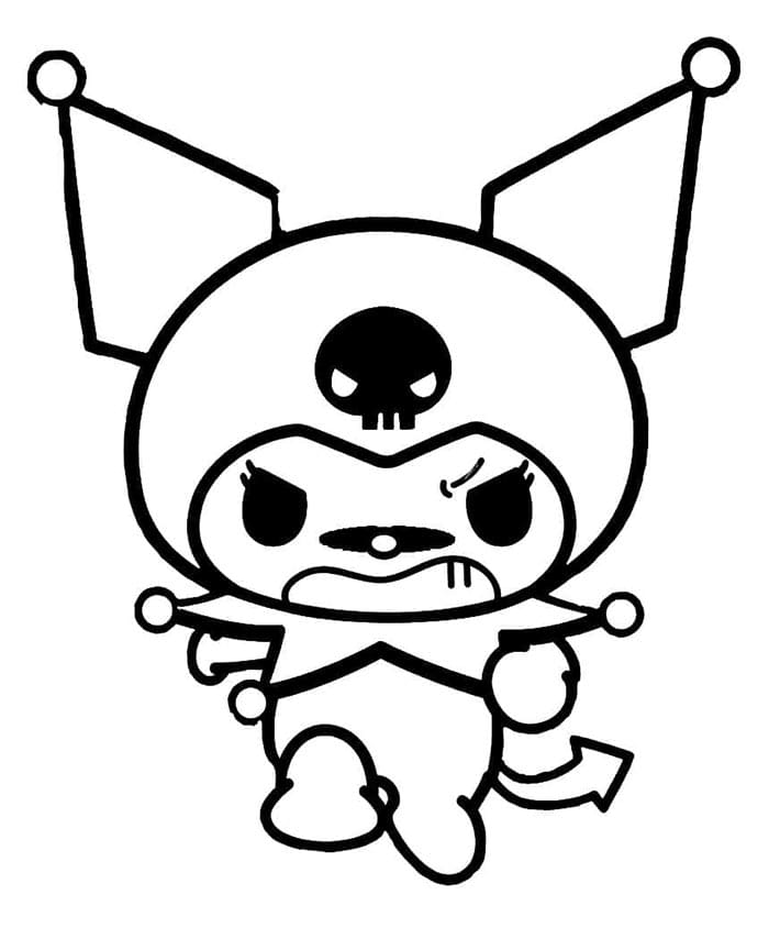 Kuromi Facili da colorare