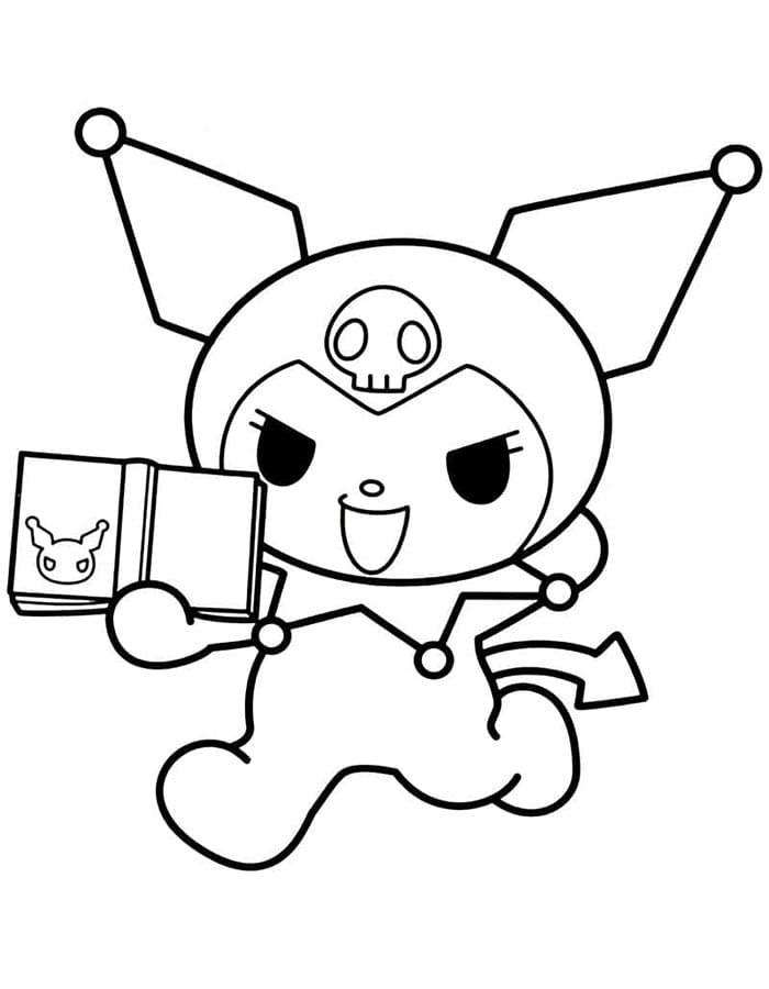 Kuromi Gratis Stampabili da colorare