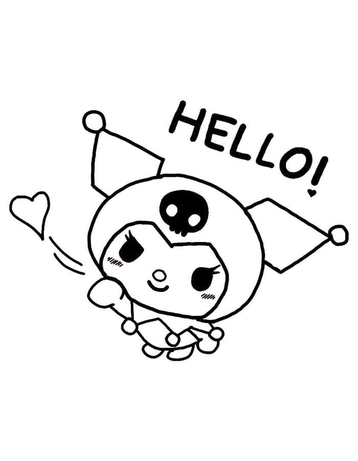 Kuromi Gratis da colorare