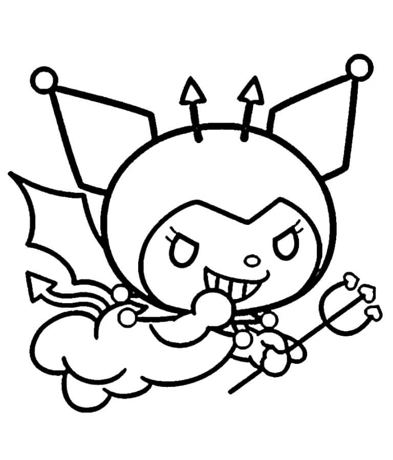 Kuromi Stampabili Gratis da colorare