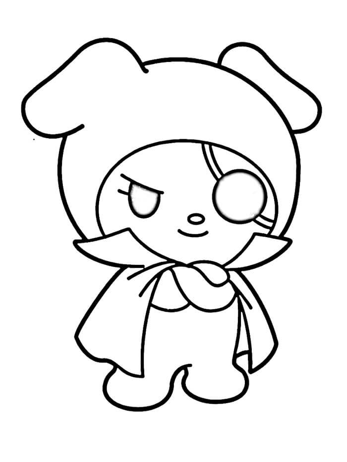 Kuromi Stampabili per Bambini da colorare