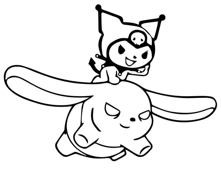 Kuromi per Bambini di 1 Anno da colorare