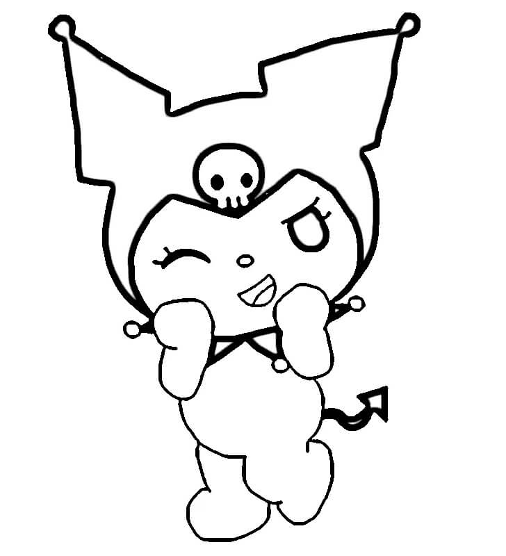 Kuromi per Bambini di 6 Anni da colorare