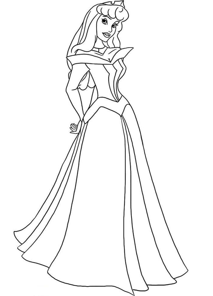 La Bella Addormentata nel bosco (16) da colorare