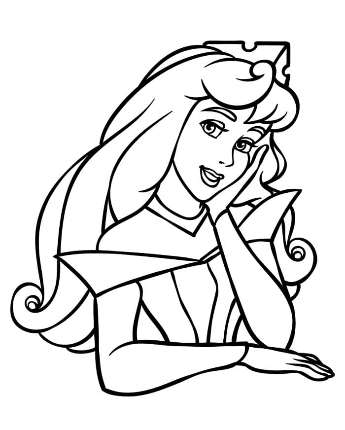 La Bella Addormentata nel bosco (2) da colorare