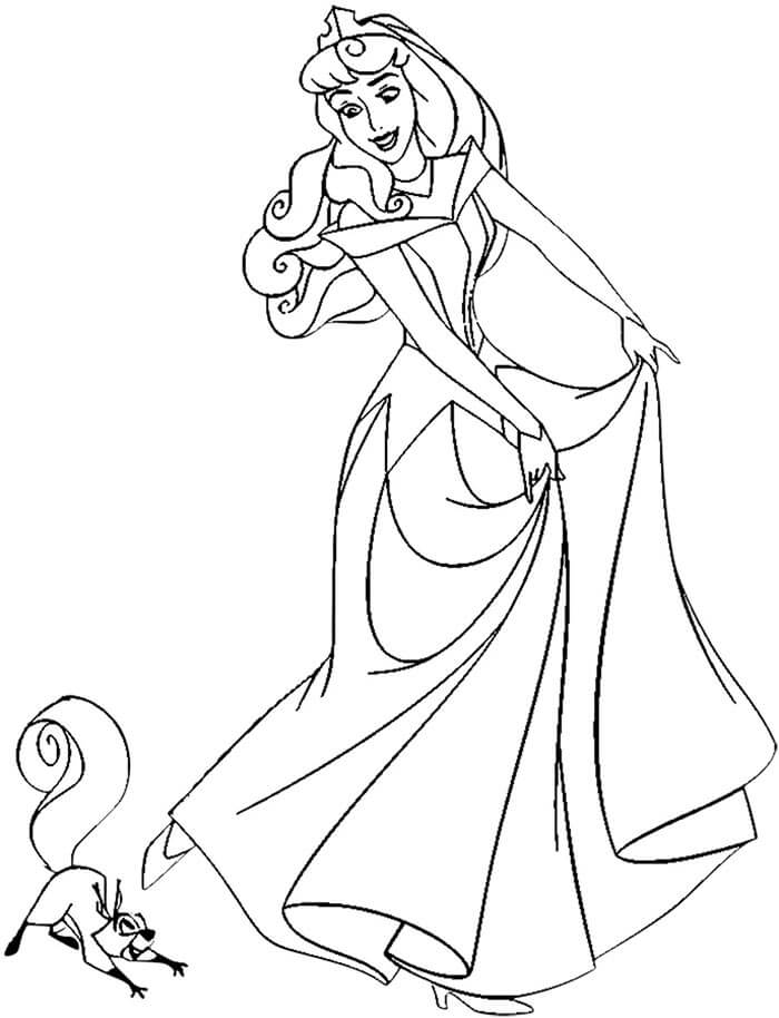 La Bella Addormentata nel bosco (24) da colorare