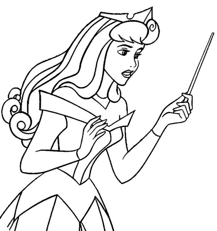 La Bella Addormentata nel bosco (26) da colorare