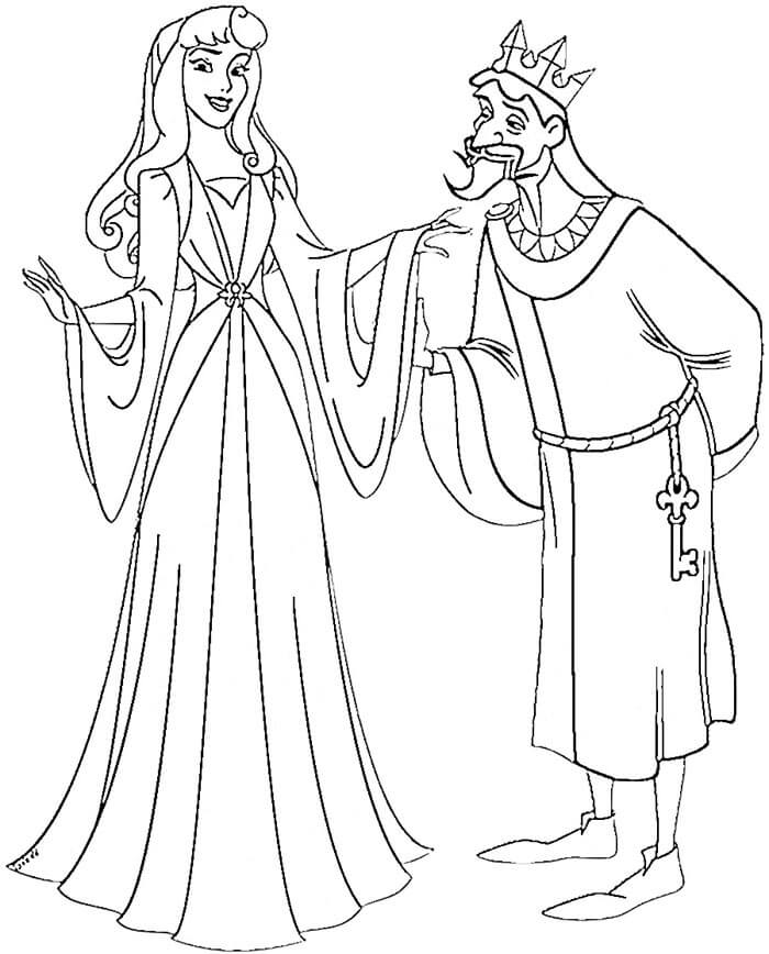 La Bella Addormentata nel bosco (28) da colorare