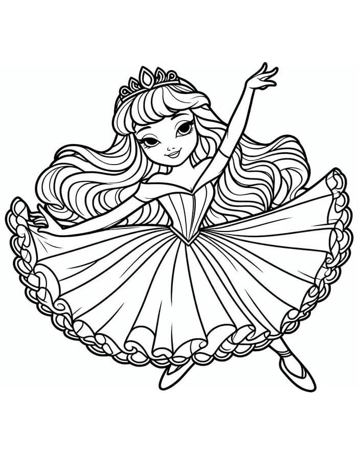 La Bella Addormentata nel bosco (29) da colorare