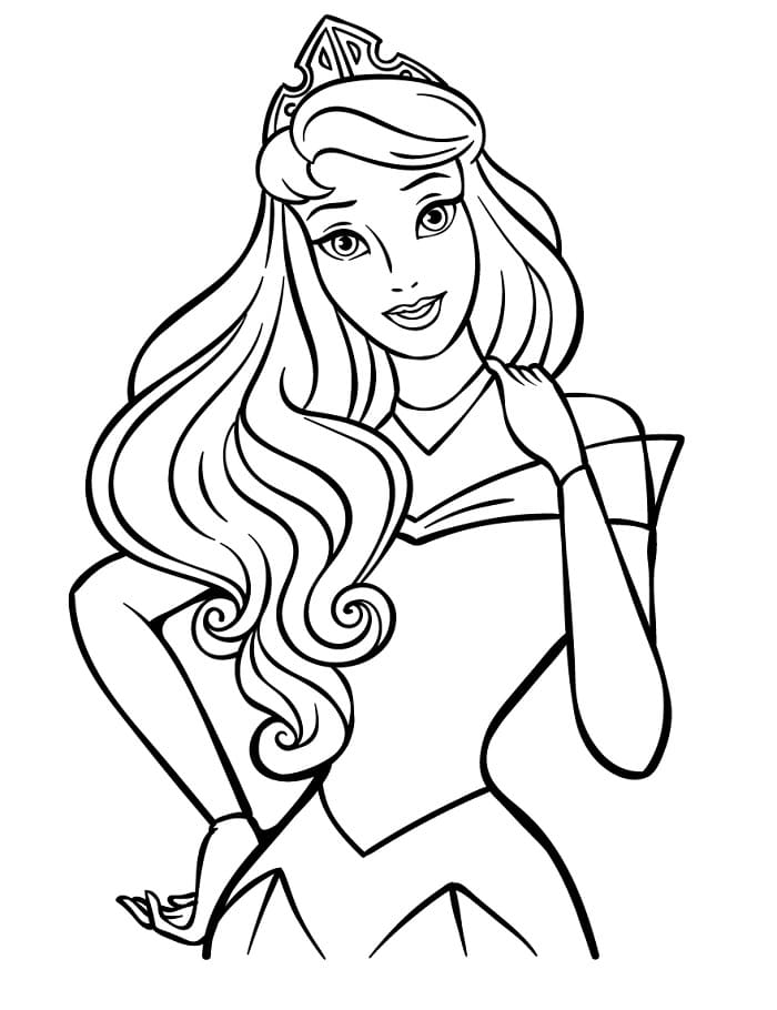 La Bella Addormentata nel bosco (4) da colorare