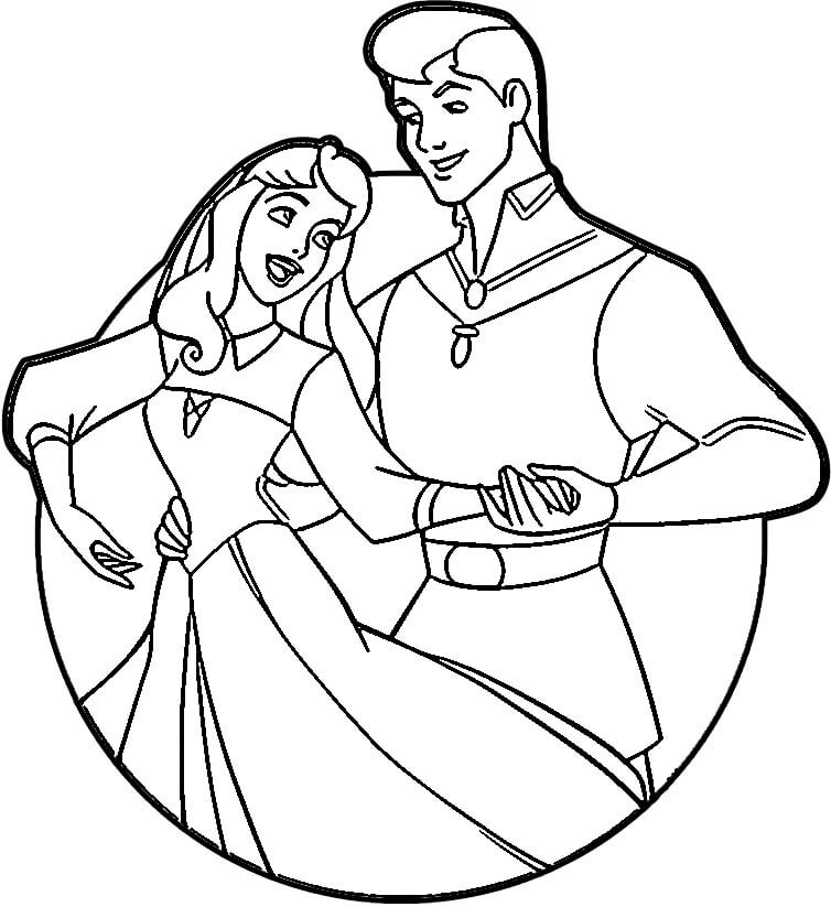 La Bella Addormentata nel bosco di Disney da colorare