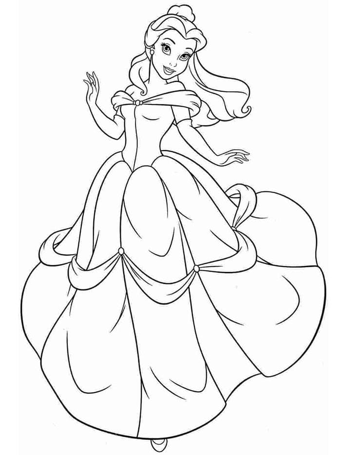 La Bella e la Bestia (13) da colorare