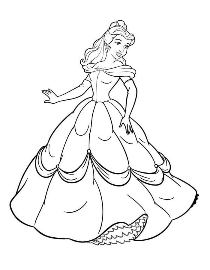 La Bella e la Bestia (16) da colorare