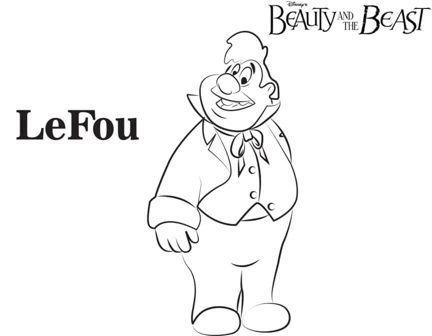 La Bella e la Bestia (42) da colorare